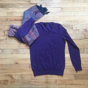Talbots Purple cashmere sweater
